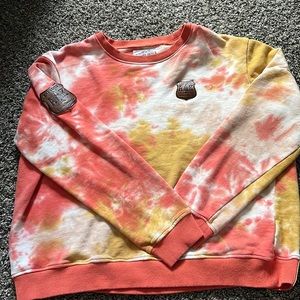 Alaska chicks tie-dye long sleeve sweater